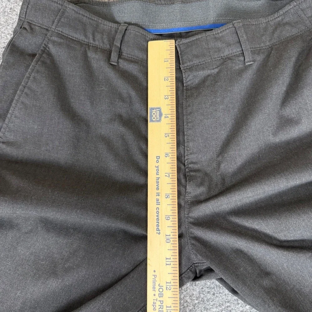 Kenneth Cole Reaction Mens Slim Fit Dress Pants Charcoal Gray 34x33 Stretch